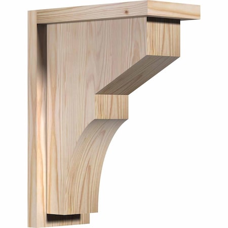 Ekena Millwork Monterey Smooth Corbel w/Backplate, Douglas Fir, 5 1/2"W x 12"D x 16"H COR06X12X16MON01SDF